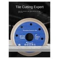 thumbnail image 3 of Saw Blades for Tiles, Ceramics, Marble, Slabs, , Stone Cutting Blades,and Durables 125x22.23mm, 3 of 10