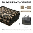 thumbnail image 4 of DEORAB 6'x9' Outdoor Rugs Waterproof Patio Reversible Plastic Carpet Camping Outside Mat,Black & Brown, 4 of 7