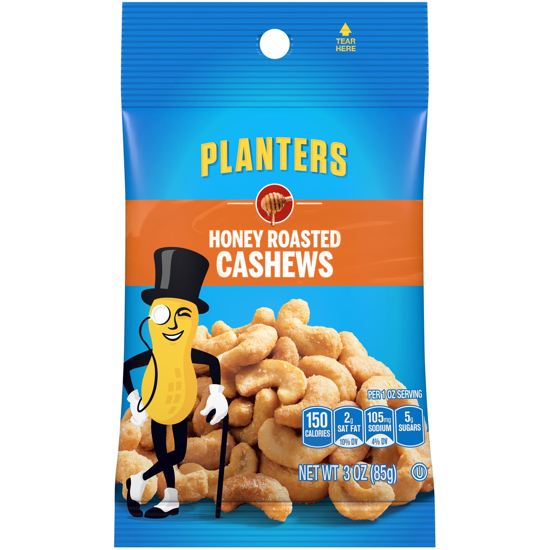 Planters Cashews Honey Roasted, 3.0 OZ