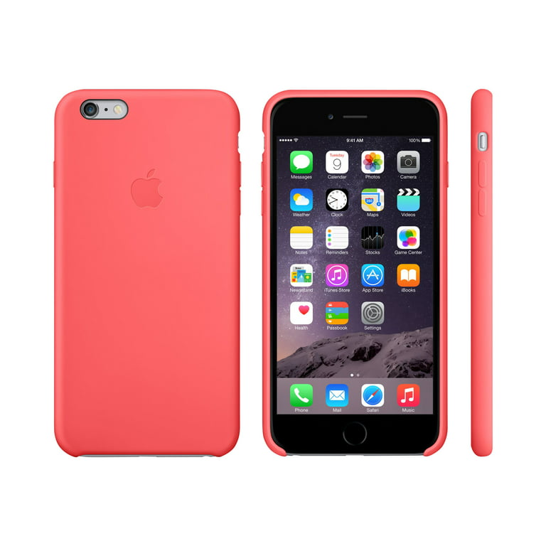 Apple Silicone Case for iPhone 6s Plus and iPhone Plus - Pink - Walmart.com