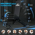 thumbnail image 2 of Flybird Banc de Musculation Pliable et Ajustable - Utilitaire d'Exercice de Mise en Forme Pliable Robuste, avec Capacité de Poids de 800 Lb, Noir, 2 of 8