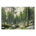 thumbnail image 2 of Pratyus Trees Rocks Linen Cloth Dining Table Placemats Set of 4, Ideal for Birthday Parties, Christmas, Restaurants, Buffets & Home Decoration 18x12in, 2 of 8