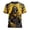 Yellow, variant on Halloween Gift for Men Graphic Halloween Short Sleeve T Shirt with Casual Crew Neck Top for Everyday Wear and Seasonal Parties Yellow 3XL