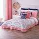 thumbnail image 2 of Colcha Deco Rosa Individual C/Cojín Colchas Concord Colchas Concord Deco, 2 of 2