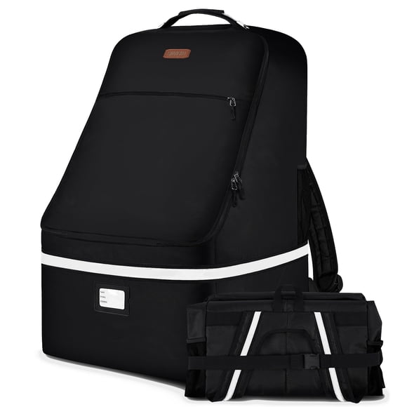 Bolsa de viaje para asiento de coche SINVICKO acolchada con asa de acero negra