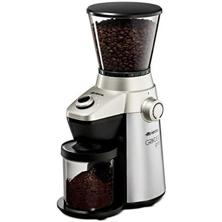Ariete Conical Burr Electric Coffee Grinder - Professional Heavy Duty  Stainless Steel, Ultra Fine Grind with Adjustable Cup Size