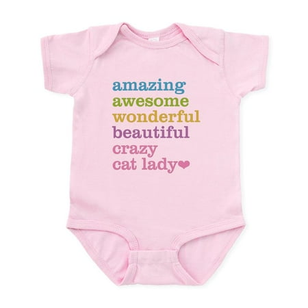 

CafePress - Crazy Cat Lady Body Suit - Baby Light Bodysuit Size Newborn - 24 Months