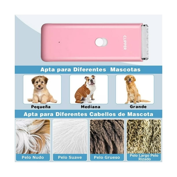 Maquina Rasuradora para Perros Rosa