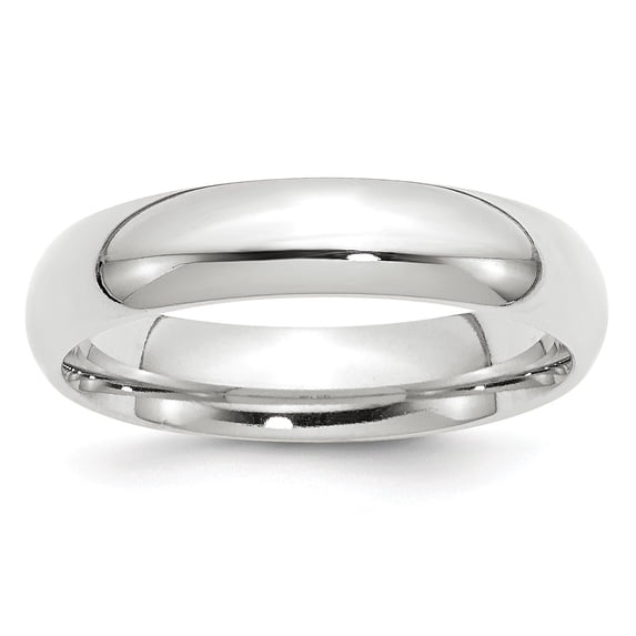 10KW 5mm Standard Comfort Fit Band Size 8.5 in 10k White Gold