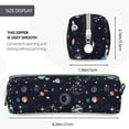thumbnail image 3 of Sikiie Galaxy2 Leather Pencil Case, Makeup Pouch, Zipper Pouch for Daily Essentials, Storage Organizer, Cosmetics and Stationary Bag, 3 of 7