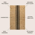 thumbnail image 3 of JONATHAN Y NATURAL FIBER 4 x 6 Area Rug, Olivier Rustic Stripe Jute - Natural/Black, NRF200A-4, 3 of 9