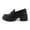 Black, variant on CUSHIONAIRE Women's Pierce Casual Slip-on Lug Sole Loafer Memory Foam