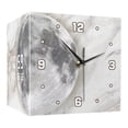 thumbnail image 1 of Reloj de pared de esquina acrílico con paisaje lunar, de doble cara, ligero para dormitorio. 26x26x26cm, 1 of 9