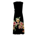 thumbnail image 6 of WTXUE Maxi Dresses, Sun Dress Sleeveless Vestidos Casuales Para Mujer V-Neck, For 2024 Spring Summer Elegant Wrap Trendy Flowy Dress Floral Maxi Women's Plus, Black Size S, 6 of 6