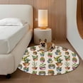 thumbnail image 4 of Rectangle Rug 5ft Area Rug, Cactus Summer Tropical Plant Area Rugs for Living Room Bedroom, Vintage Potted Greenery Floor Mat Non-Slip Non-Shedding Carpet Indoor Accent Rugs, 4 of 9