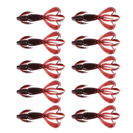 10Pcs Soft Crawfish Lures Fishing Craw Baits Artificial Fishing Lures Baits