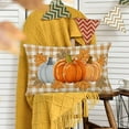 thumbnail image 3 of Orange Buffalo Plaid Pumpkin Autumn Maple Leaves Throw Pillow Cover 12x20 Inch Harvest Fall Decor Lumbar Pillow Cases Vintage Rectangular Cushion Cover Thanksgiving Day Gifts, 3 of 6