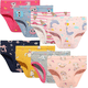 thumbnail image 2 of Calzoncillos de algodón transpirables para niñas, ropa interior variada, 6-8 piezas Xtellar multicolor, 2 of 4