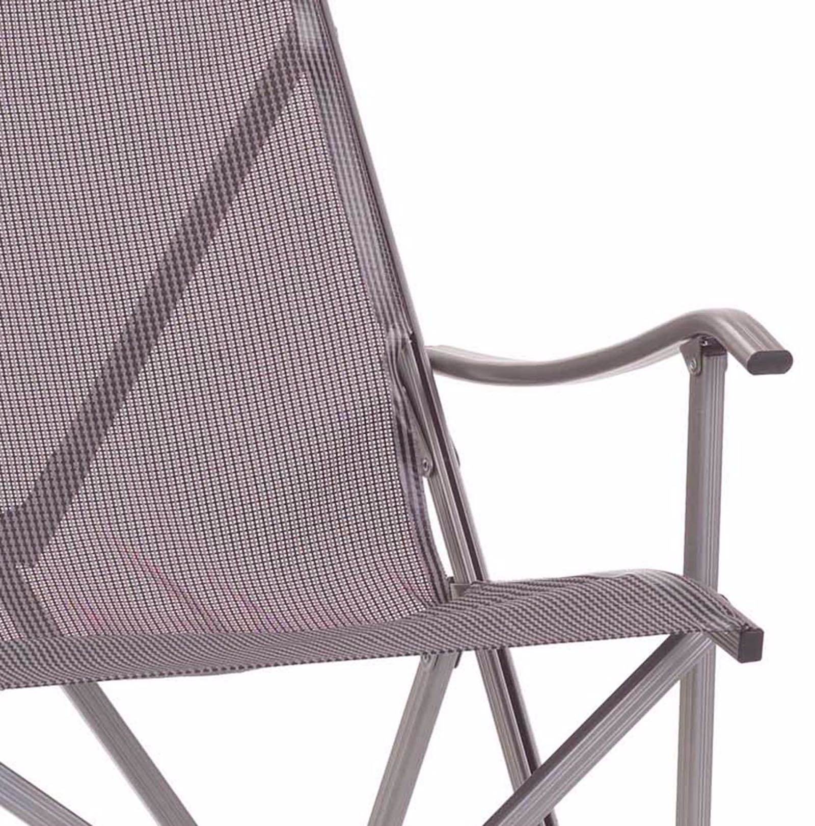 Coleman Patio Weather-Resistant Adult Sling Chair with Drink Holder, Gray - image 3 of 8