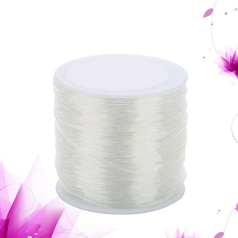  LUTER 1mm Clear Bead Cord Crystal Elastic Stretchy Bracelet  String for Jewelry Making Necklace Bracelet Beading Thread (328ft)