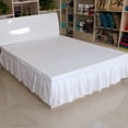 thumbnail image 3 of Falda de cama WhiteWrap-Around Dust Ruffles, 150*200cm Drop Easy-Install Bedskirt Arrugas/resistencia a la decoloración, lavable a máquina Xemadio 221963-3, 3 of 9
