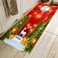 thumbnail image 3 of Xmas Home Decor Snowman Christmas Tree Rug Carpet Bathroom Floor Mat Dining Room, 3 of 6