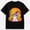 Black-5, variant on Girls Spooky Vibes Ghost Leopard Bow Pumpkin Halloween Graphic T-Shirt
