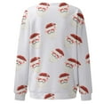thumbnail image 5 of Womens Daily Home Outdoor Workout Long Sleeve O Neck T Shirt Top Printed Sweatshirt Blouse, 5 of 5
