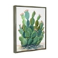 thumbnail image 3 of Stupell Botanical Desert Prickly Pear Cactus Botanical & Floral Painting Gray Floater Framed Art Print Wall Art, 3 of 6