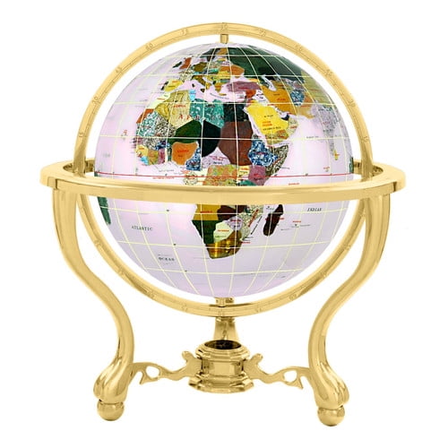 Alexander Kalifano GT220G-CB 9 inch Gemstone Globe with Gold