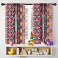 thumbnail image 5 of Blackout Kids Curtains,Ethnic Figure and Pattern Childrens Insulated Curtains Set Of 2,Bedroom Essentials,Toddler Room Decor 42x54in(106x137cm), 5 of 5