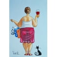 thumbnail image 2 of West, Ronald 23x32 Black Ornate Wood Framed with Double Matting Museum Art Print Titled - Shopping I, 2 of 4