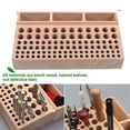 thumbnail image 4 of Leather Tools 98-Hole Slotted Beech Tool Rack Leather Leather Carving Punch Diamond Cut Storage Tools DIY Tools, 4 of 6