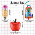 thumbnail image 3 of Back to School Balloon Arch Garland Kit,170Pcs Rainbow Balloons with Pencil Apple Schoolbag ABC Foil Balloons for First Day of School Kindergarten Welcome Back To School Classroom Party Decorations, 3 of 5