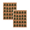 thumbnail image 2 of 2Pcs Christmas Tree Hand Towels,Soft Absorbent Holiday Decorative Towels,Seasonal Xmas Towels For Bathroom Kitchen Home Decoration Gift.Brown, 2 of 6