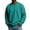 Turquoise, variant on UDAUDU Men's Crewneck Sweatshirt Soft Fleece Long Sleeve Casual Pullover Loose Fit Athletic Sweatshirts for Daily Workout Home Wear Wine 2XL