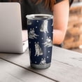 thumbnail image 4 of 20 Oz Siberian Husky Coffee Tumbler Double Wall Insulated Stainless Steel Water Bottle | Metal Reusable Thermoses Flask with Cup Cap | Leak & Sweat Proof with Anti-Dust Lid, 4 of 7