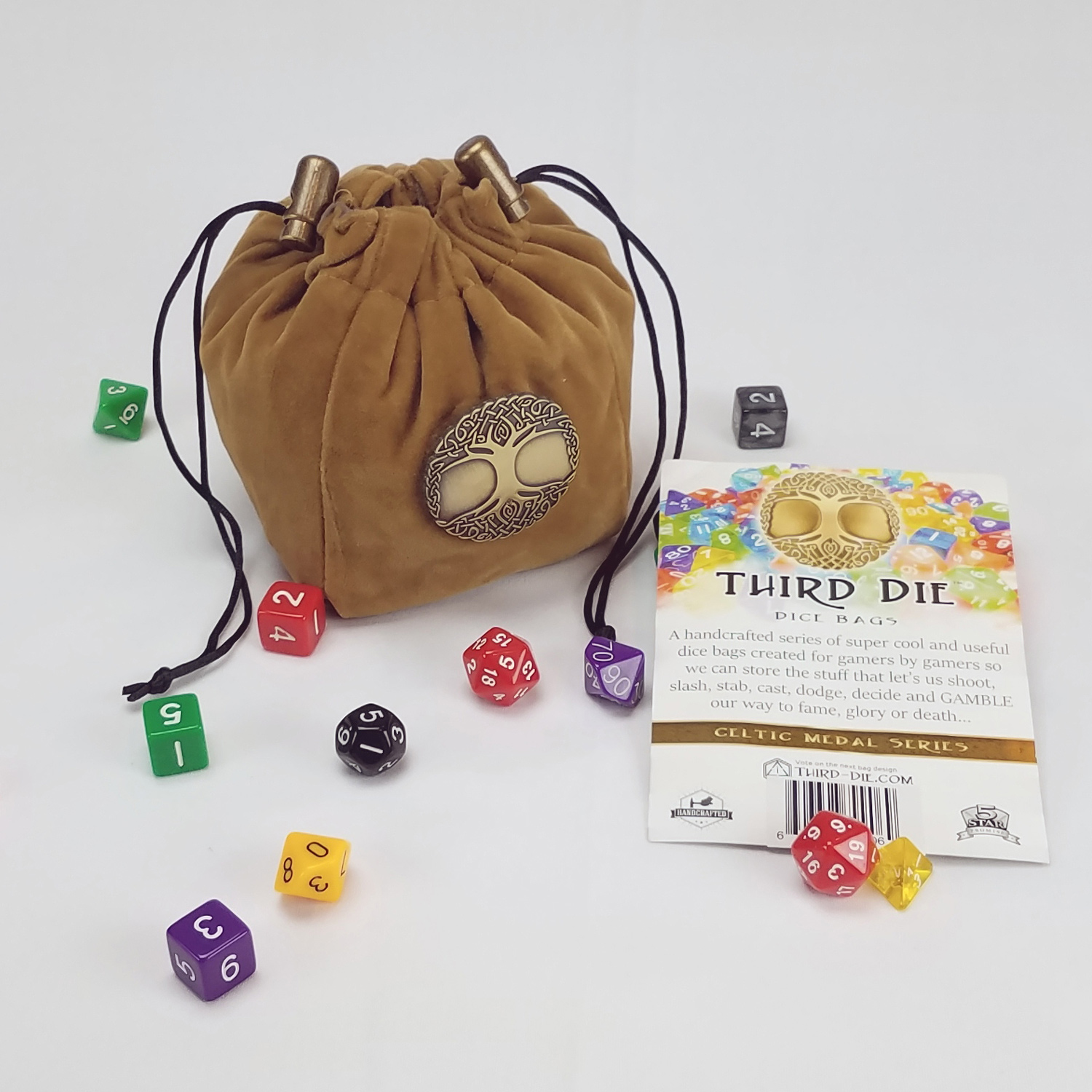 Closes Tight Blue Third Die Dice Bags Stands Open Brand New Reversible