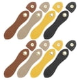 thumbnail image 1 of Uxcell 8 Pcs Hebillas de presión de cuero Cierres de botón cosidos en tableros de cuero para suministros de fabricación de carteras y fundas de teléfono móvil DIY (Amarillo/Negro/Marrón/Khaki), 1 of 6