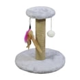 thumbnail image 3 of lionlar Cat Scratching Post Scratch Post Premium Sisal Rope Scratcher Kitten Cat Round Gray, 3 of 9