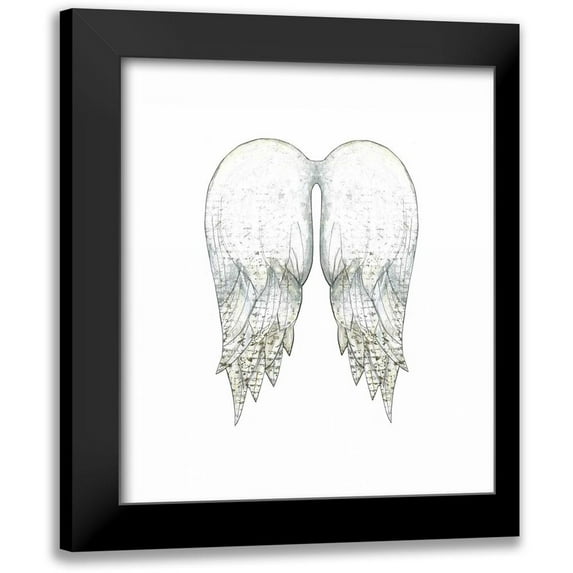 Ogren, Sarah 15x17 Black Modern Framed Museum Art Print Titled - White Angel Wings
