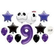 9th Birthday Party Jack Skellington Nightmare Before Christmas Balloon Bouquet