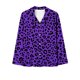 thumbnail image 3 of Puntoco Conjunto de pijama estampado con bolsillo para uso diario en el hogar para mujer, 3 of 4
