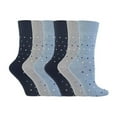 thumbnail image 1 of Gentle Grip - 6 Pairs Ladies Gentle Grip Non Elastic Crew Socks, 1 of 2