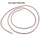 thumbnail image 4 of 10pcs 0.5mm Flat Leather Strip Cord Braiding String Dark Brown Espresso Sewing Machine Belt Parts, 4 of 5