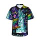 thumbnail image 1 of Balery New York City Camisas hawaianas de manga corta para hombre, camisas playeras de corte holgado, camisas de vacaciones con botones,Large, 1 of 7