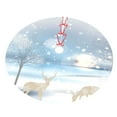 thumbnail image 3 of Kll 30" Christmas Tree Skirt Christmas Deer Xmas Tree Skirts Mat For New Year Xmas Holiday Party Indoor Outdoor Home Decoration, 3 of 9