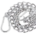 thumbnail image 4 of Cadena de silla colgante profesion con mosquetones, kits de suspensión de material acero inoxidable resistentes para interiores y exteriores fuertes y re Cromado 99, 4 of 5