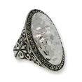 thumbnail image 1 of Two Tone Designer Hammered Oval wholesale ring, 1 of 1