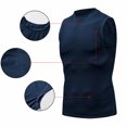 thumbnail image 4 of Save On Quick Dry Sleeveless Shirts for Men Ultra Soft Athletic Stretch Tank Tops Round Neck Tee Camisole Plain Basic Tee Shirts Slim Fit Textured Camis Workout Running Gym Vest Shirts, 4 of 6